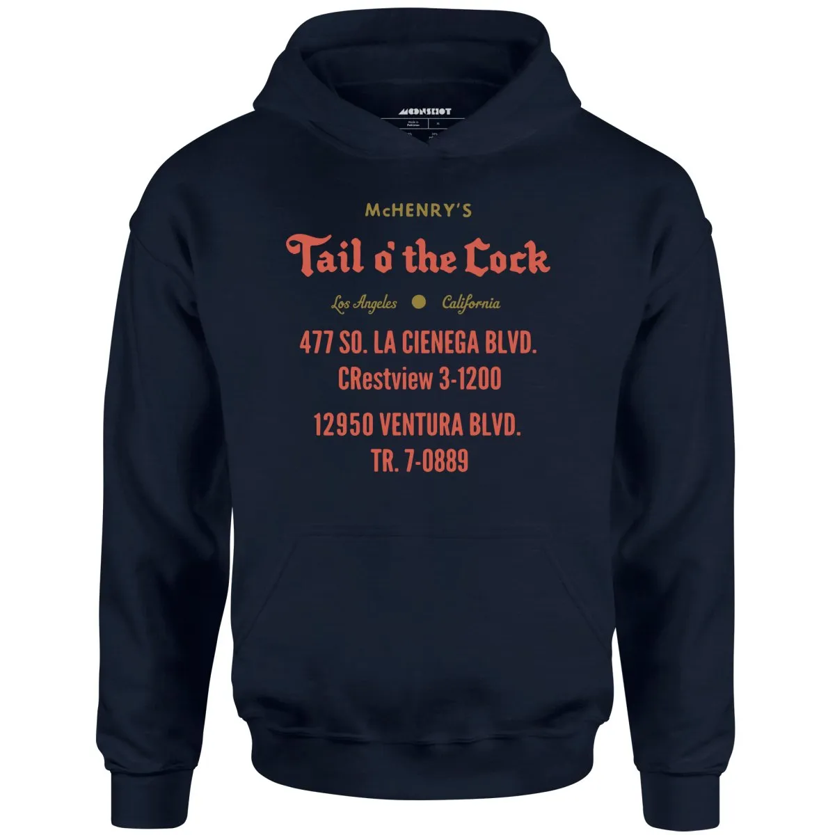 McHenry's Tail o' the Cock - Los Angeles, CA - Vintage Restaurant - Unisex Hoodie