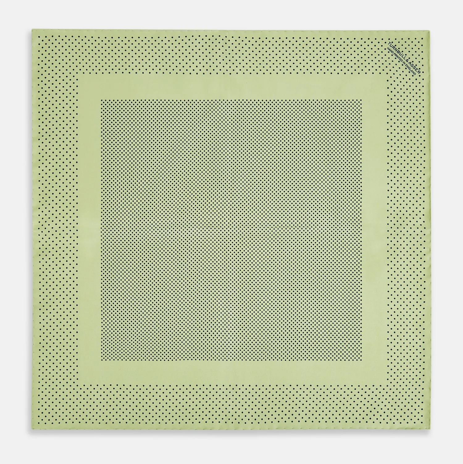 Melon Green Dot Silk Pocket Square