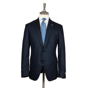 Navy Check Italian Wool & Cashmere Suit