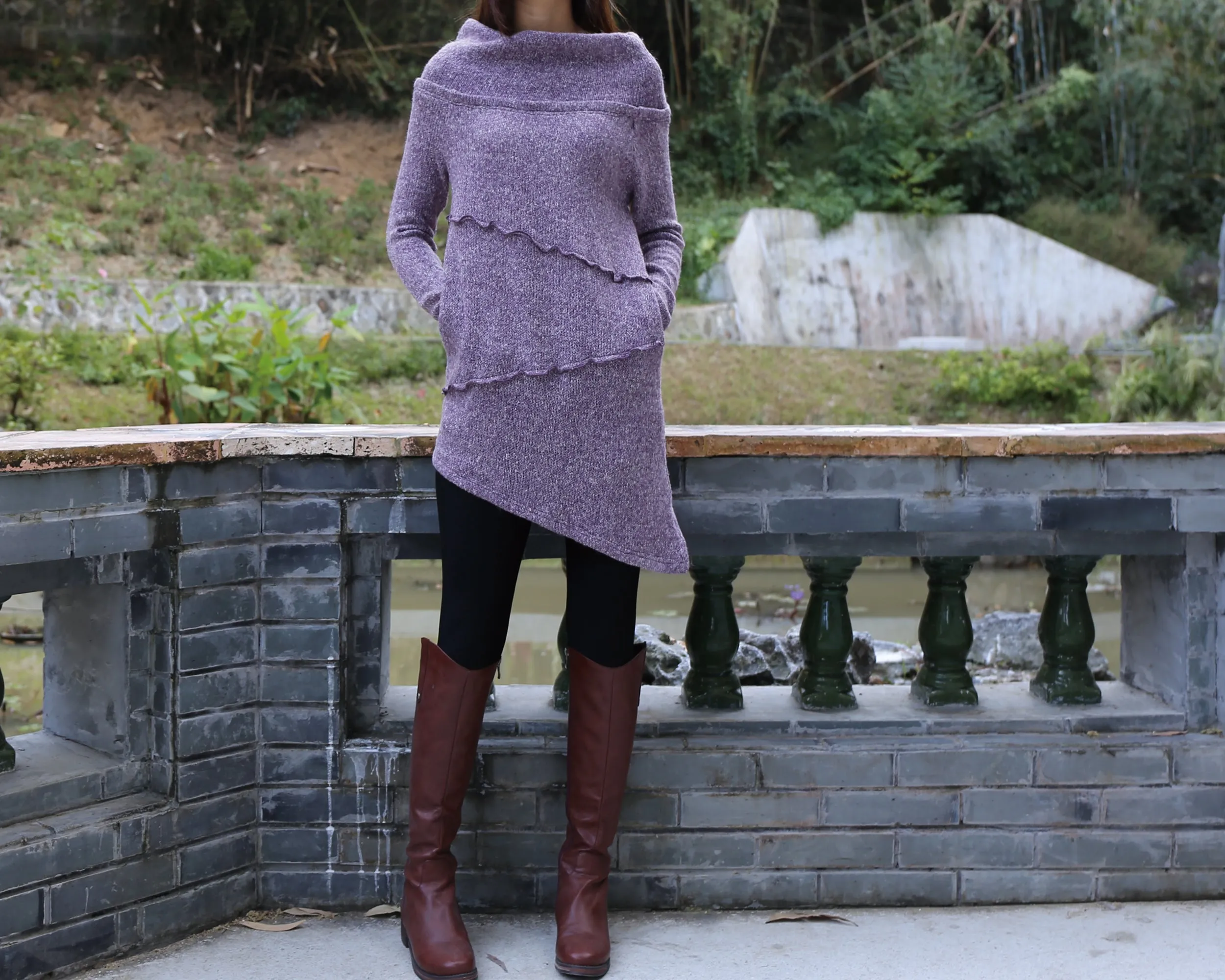 off shoulder sweaters, Cowl neck sweater, tunic dress, Pullover sweater, oversized sweaters with thumb holes, long sweaters (Y1112)