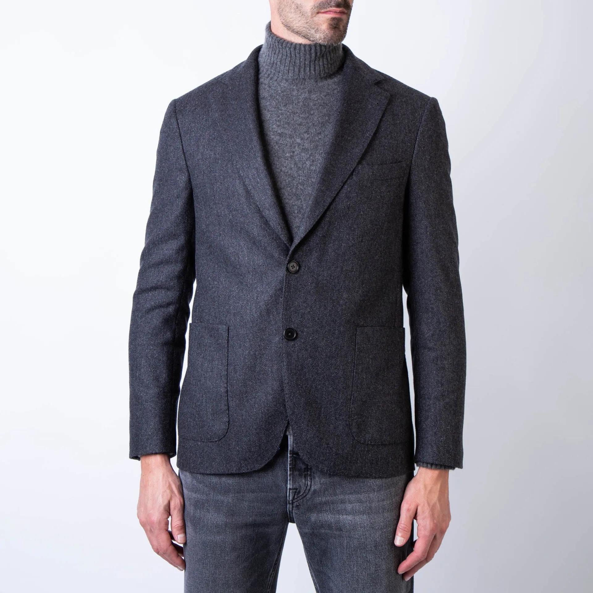 OFFICINE GENERALE BLAZER MTLG414 DARK GREY