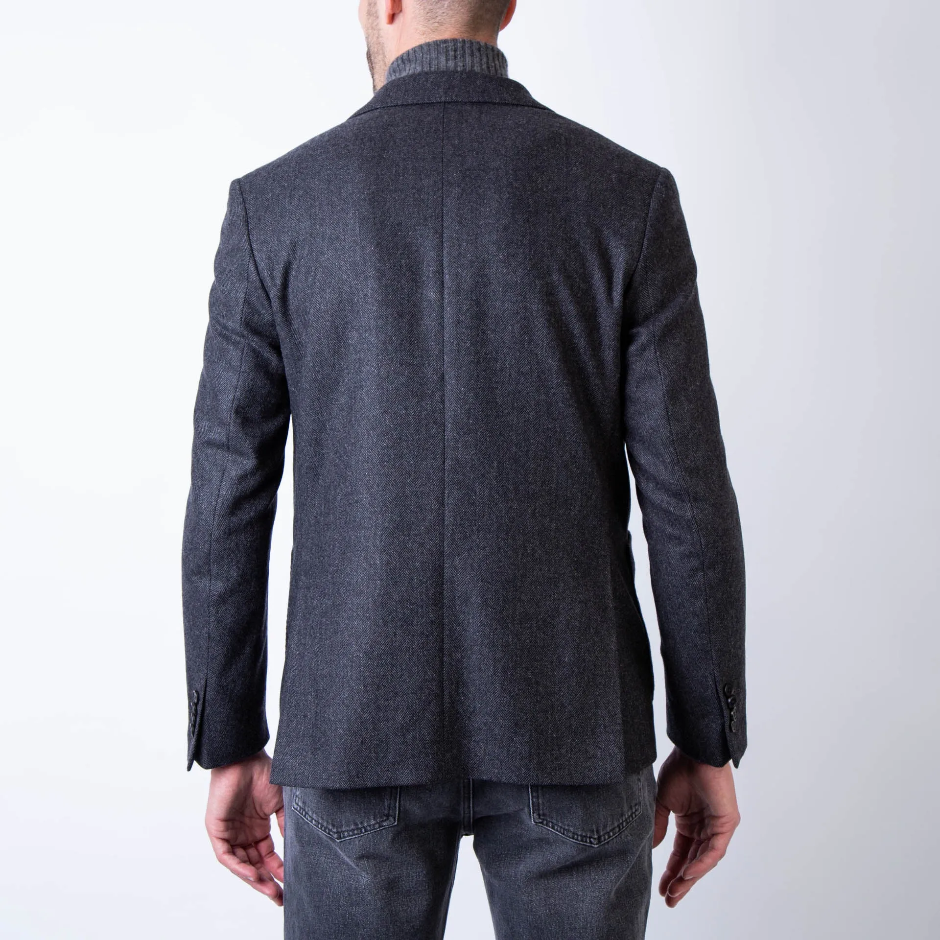 OFFICINE GENERALE BLAZER MTLG414 DARK GREY