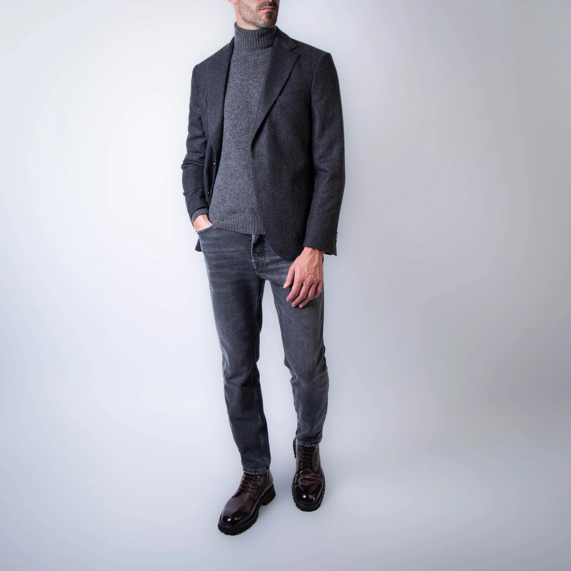 OFFICINE GENERALE BLAZER MTLG414 DARK GREY