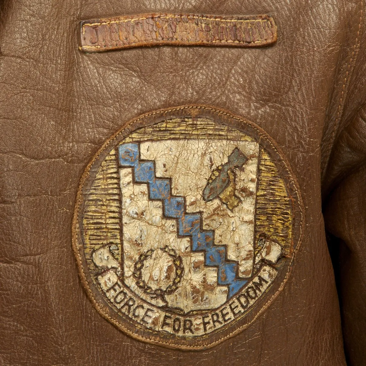 Original U.S. WWII Named Navigator 98th Bomb Group A-2 Flight Jacket featured in Silver Wings & Leather Jackets