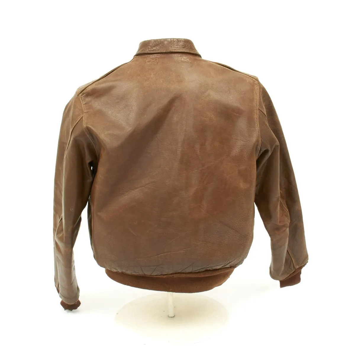 Original U.S. WWII Named Navigator 98th Bomb Group A-2 Flight Jacket featured in Silver Wings & Leather Jackets