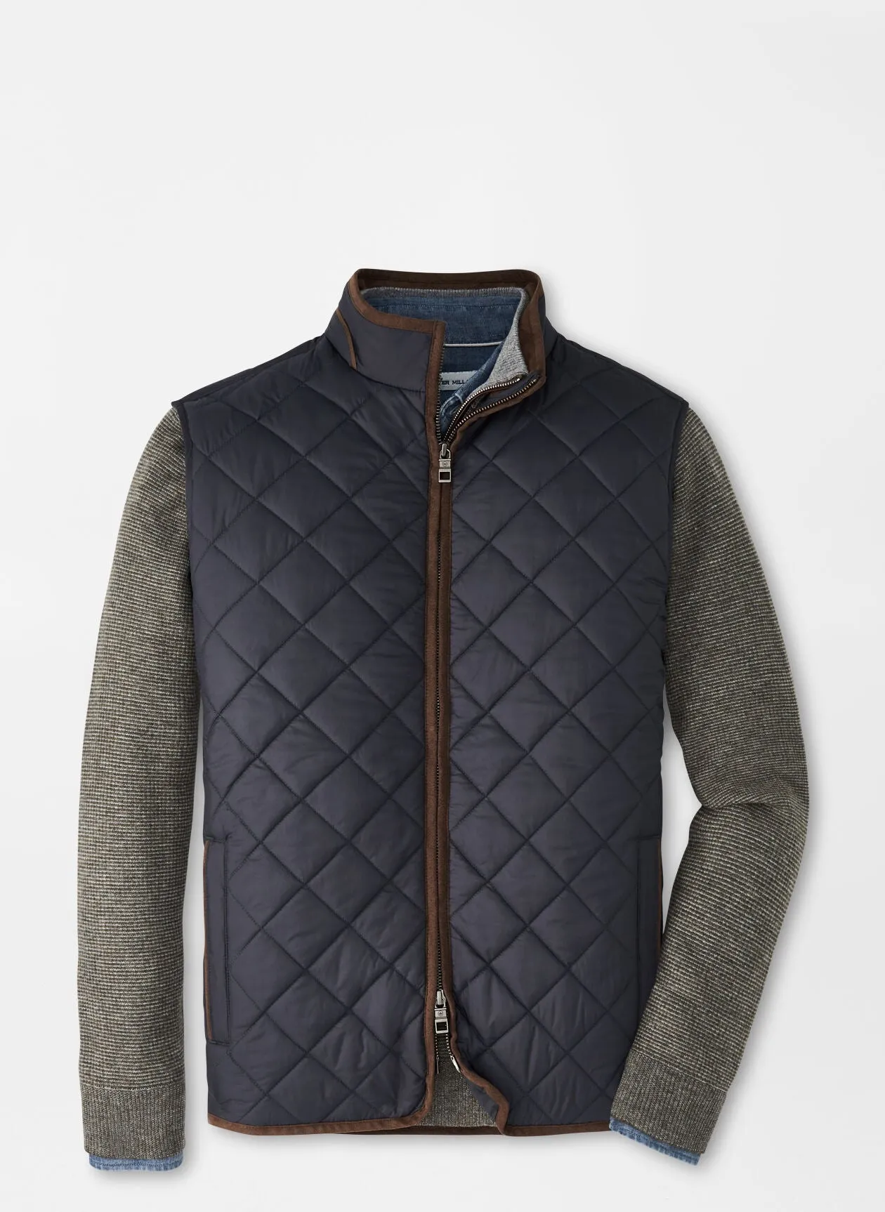 PETER MILLAR ESSEX QUILTED TRAVEL VEST - BLACK