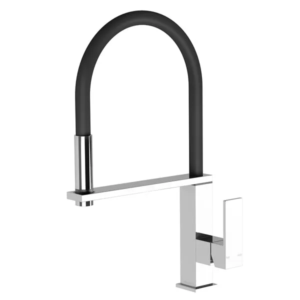 Phoenix Vezz Flexible Hose Sink Mixer (Square)-Chrome