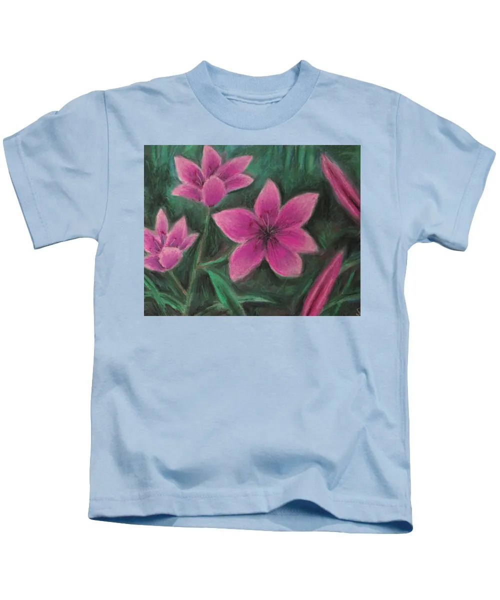 Pink Lilies - Kids T-Shirt