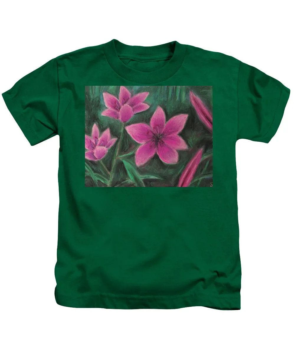 Pink Lilies - Kids T-Shirt