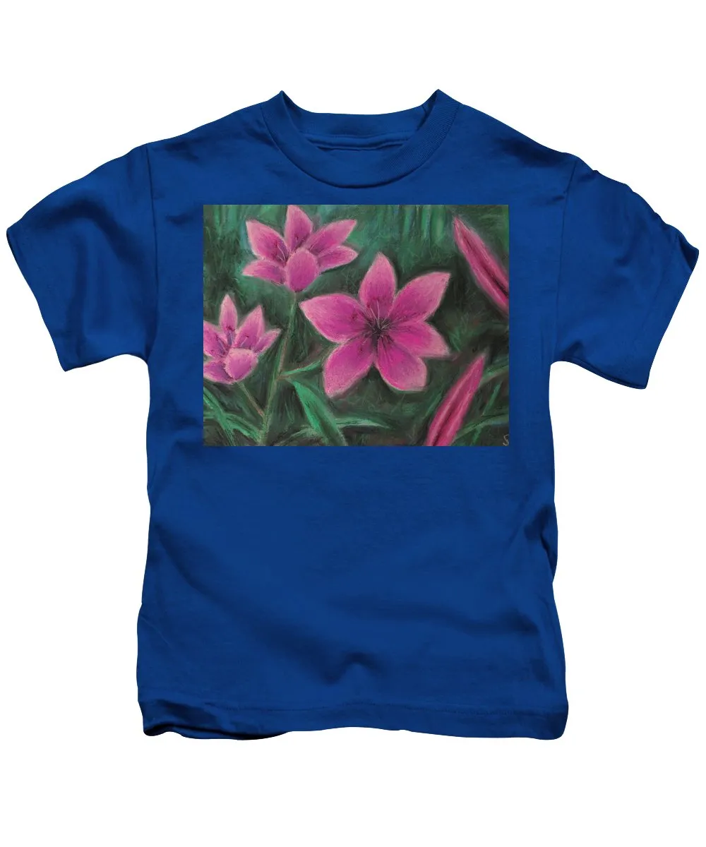 Pink Lilies - Kids T-Shirt