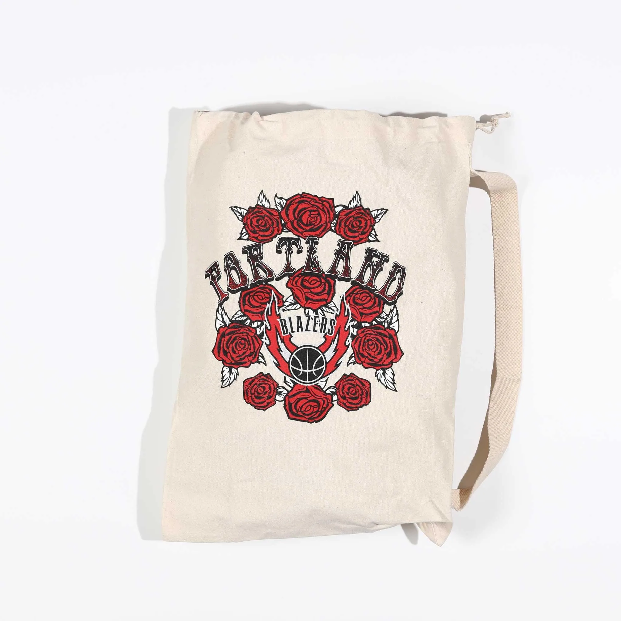 Portland Trail Blazers Mitchell & Ness Canvas Energy Psychedelic Tote Bag