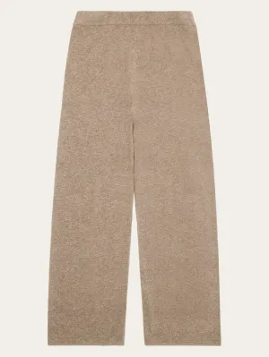 POSEY wide mid-rise knitted pants - RWS - Kelp melange