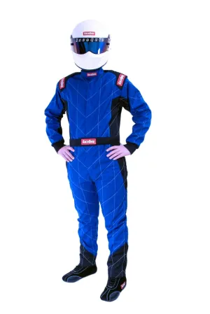 RaceQuip One Piece Single Layer Fire Suit - Blue - 3XL - 130928