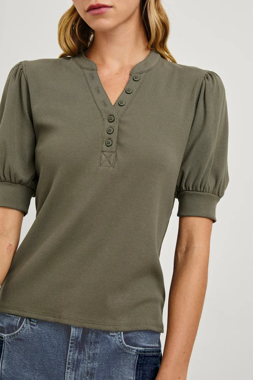 Rails Jewel Top, Washed Olive