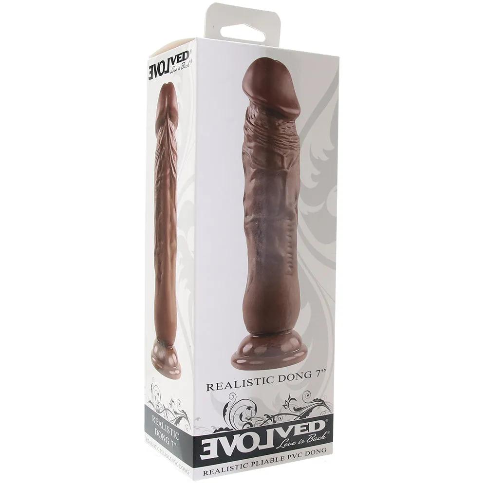 Realistic 7 Inch Dildo in Dark