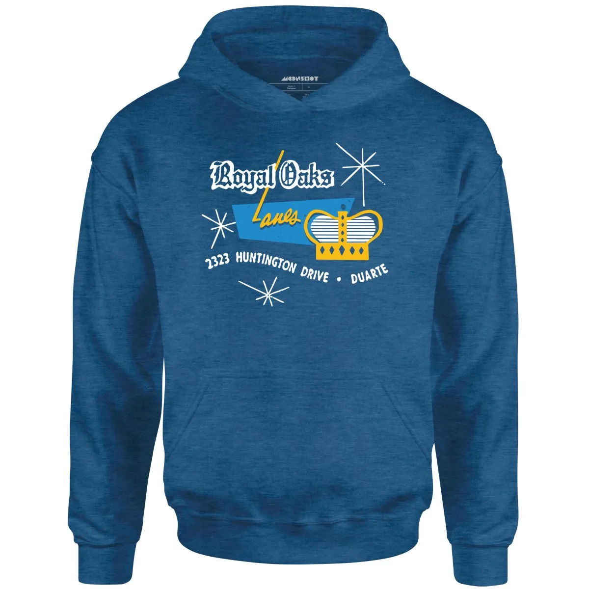 Royal Oaks Lanes - Duarte, CA - Vintage Bowling Alley - Unisex Hoodie