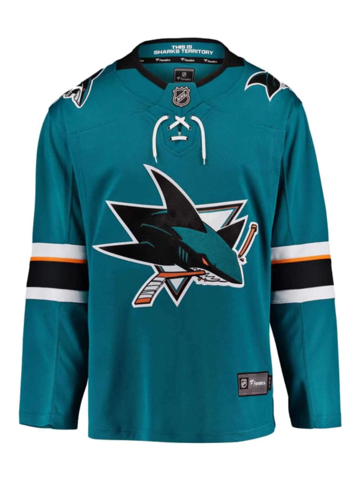 San Jose Sharks Fanatics Teal Breakaway NHL Hockey Home Jersey