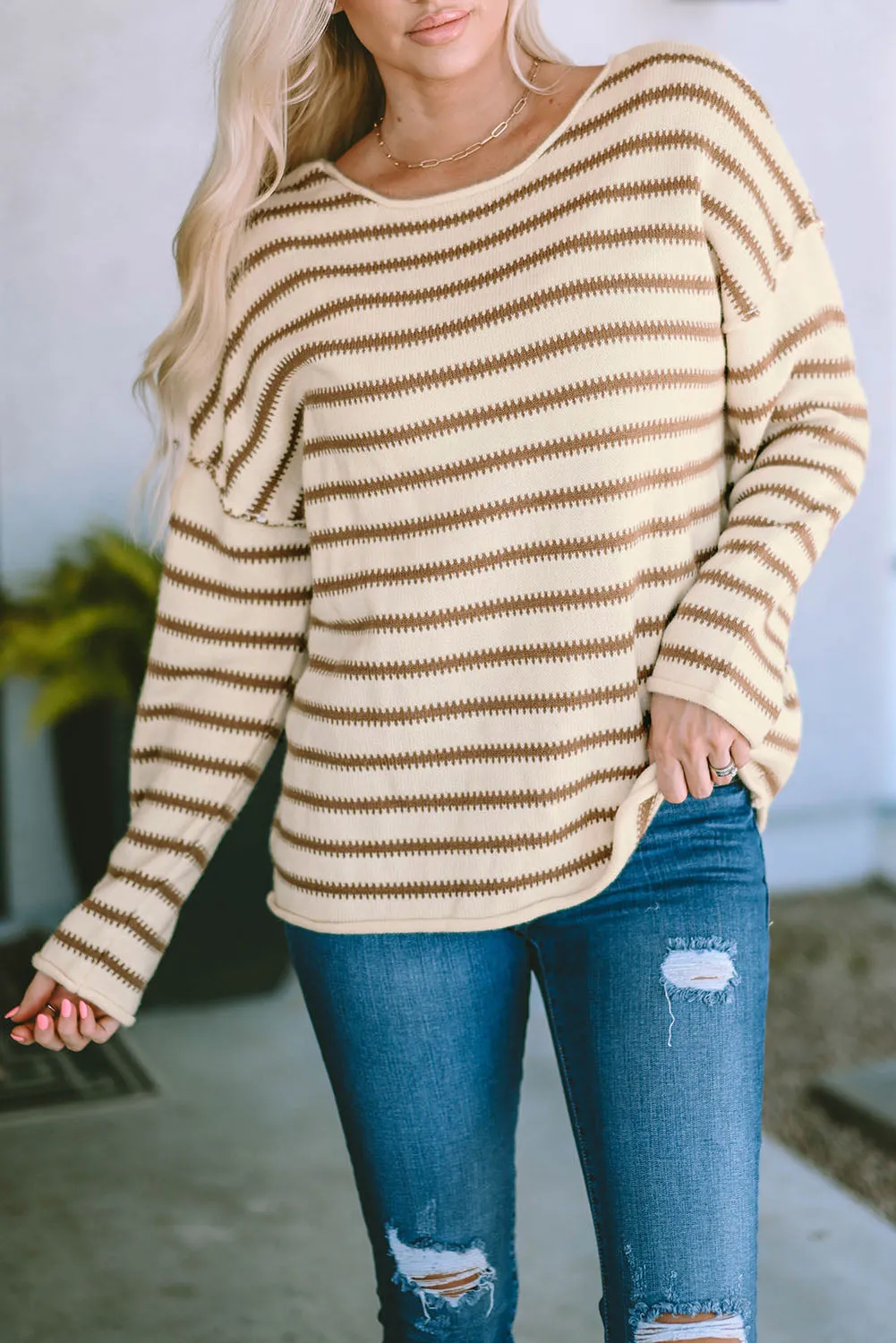 Striped Oversized Sweater