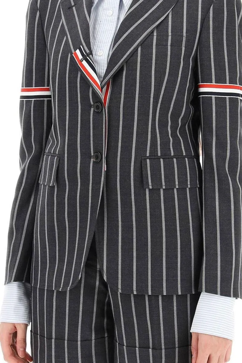 STRIPED SINGLE-BREASTED JACKET