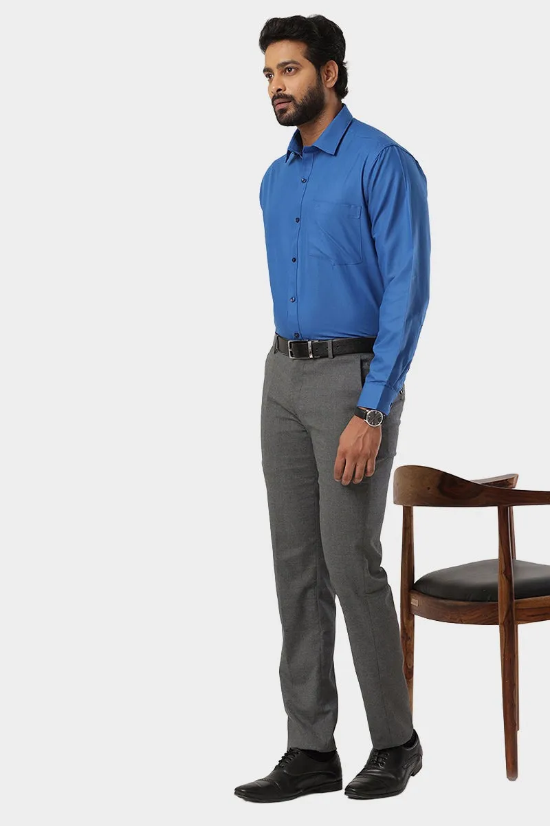 Super Soft -Pepsi Blue Formal Shirts for Men | Ariser