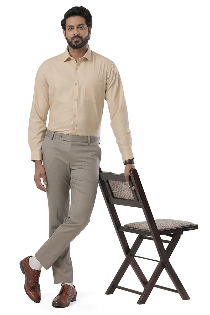 Super Soft - Tan Formal Shirts for Men | Ariser