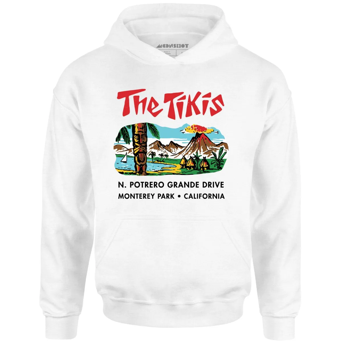 The Tikis - Monterey Park CA - Vintage Tiki Bar - Unisex Hoodie