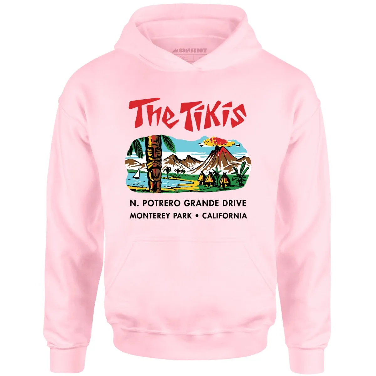 The Tikis - Monterey Park CA - Vintage Tiki Bar - Unisex Hoodie