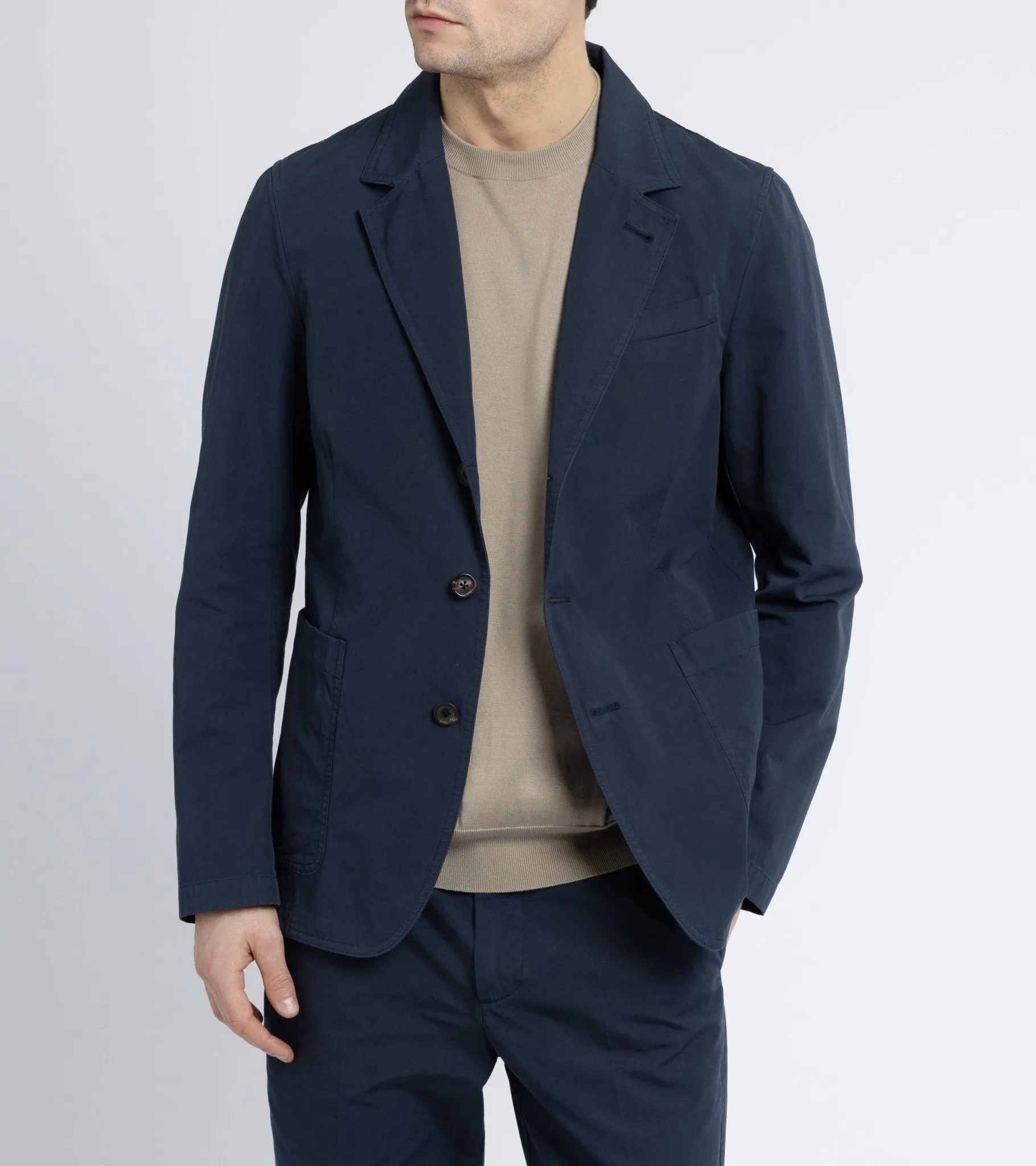 Trunk Culcross Cotton Poplin Jacket: Navy