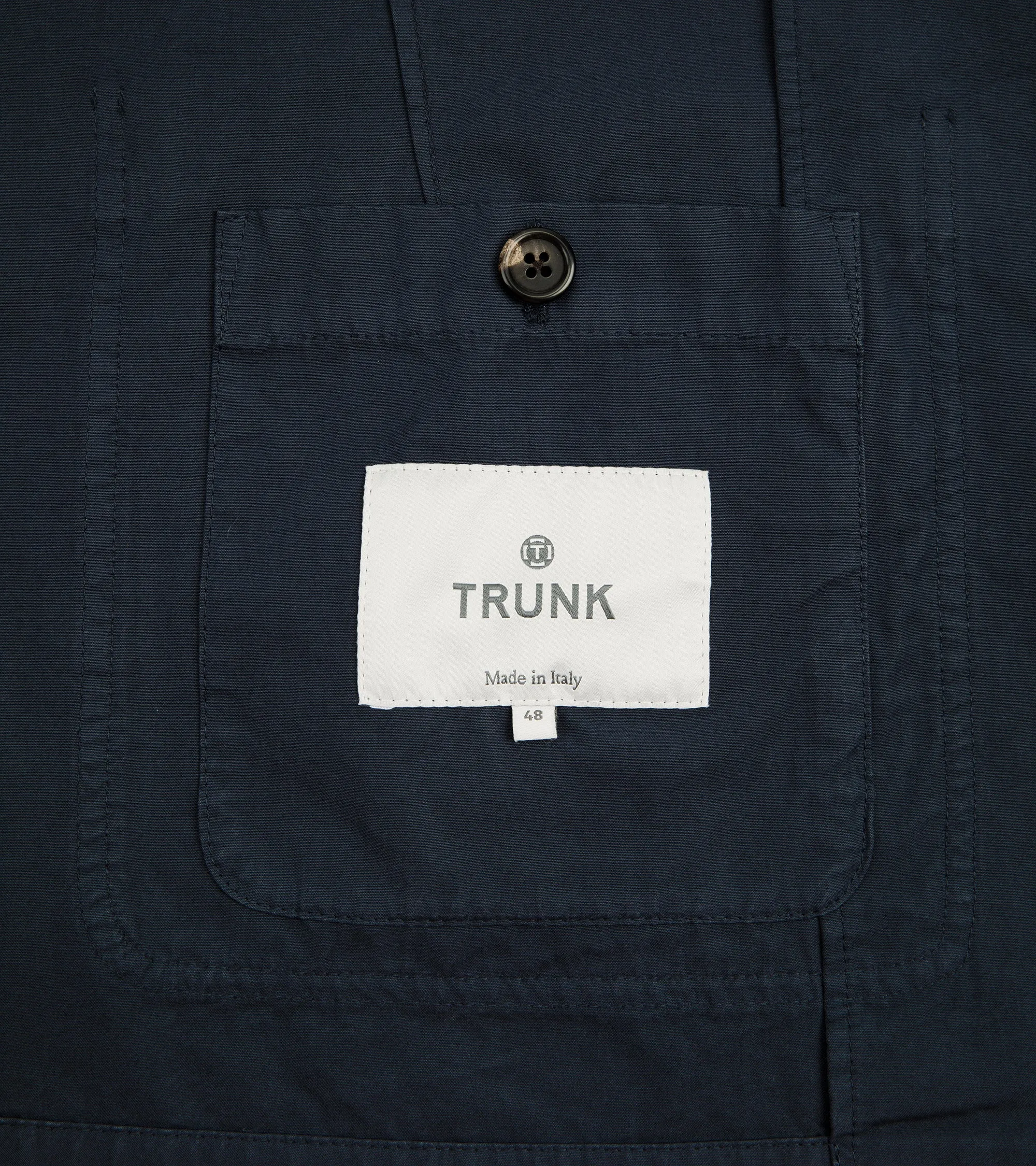 Trunk Culcross Cotton Poplin Jacket: Navy