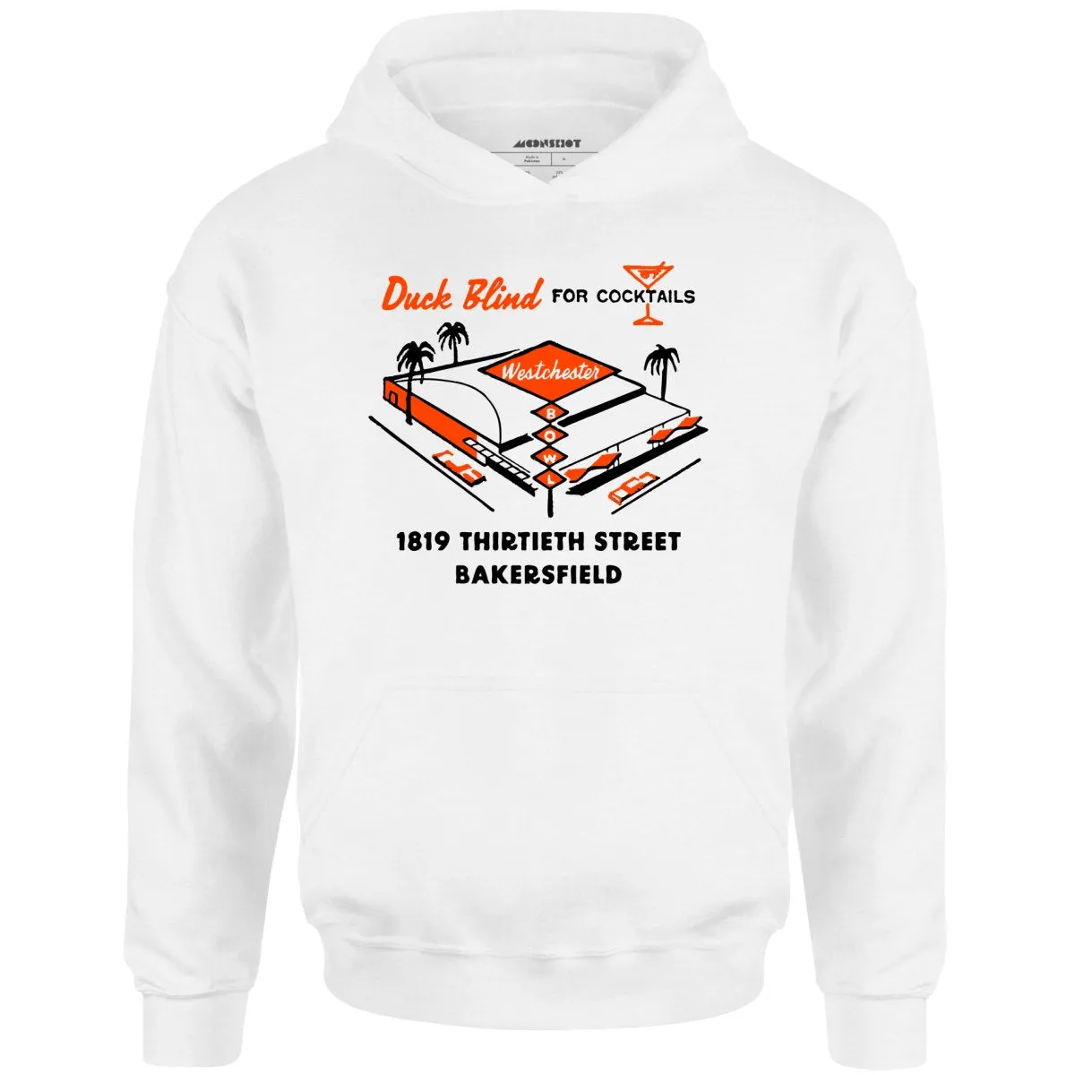 Westchester Bowl v2 - Bakersfield, CA - Vintage Bowling Alley - Unisex Hoodie