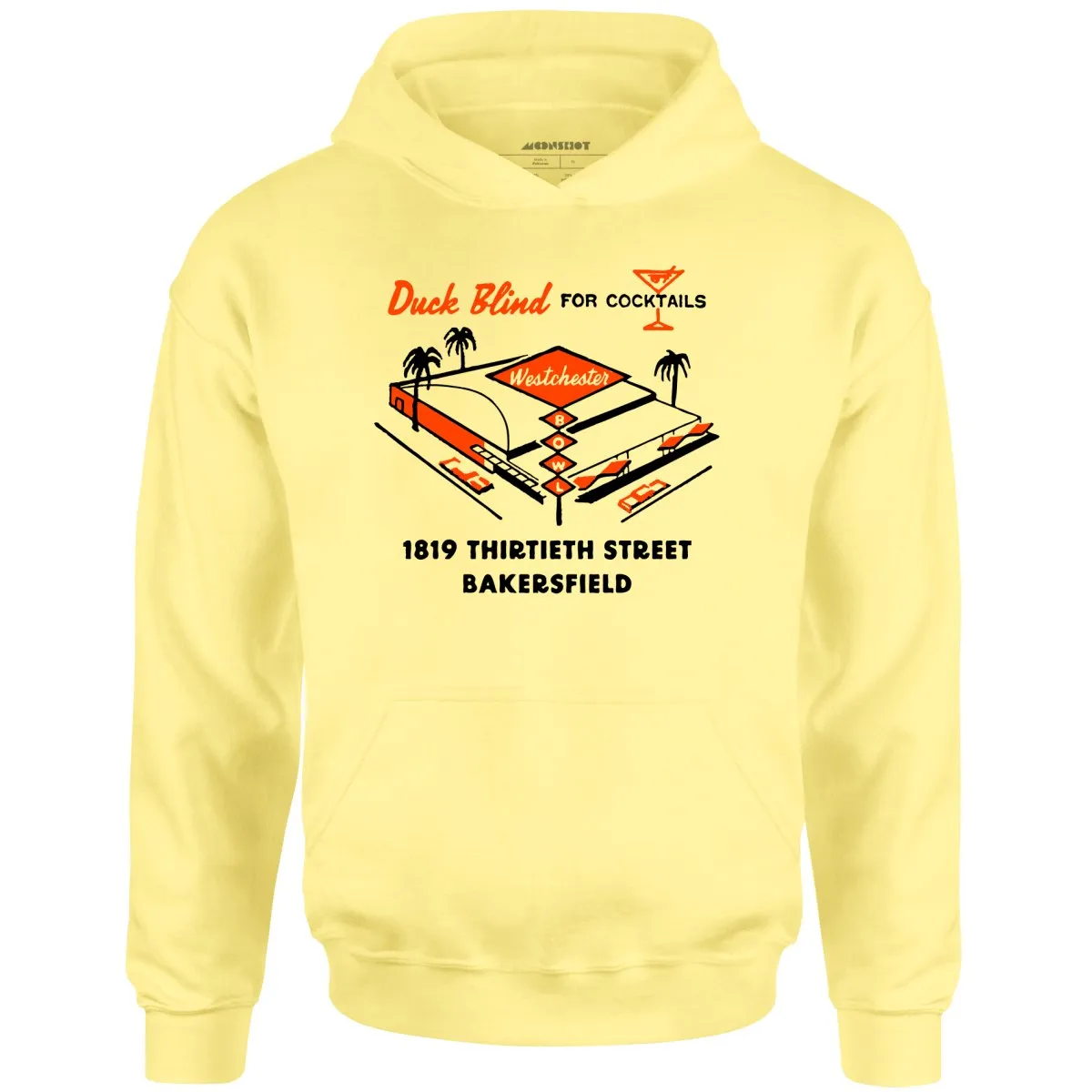 Westchester Bowl v2 - Bakersfield, CA - Vintage Bowling Alley - Unisex Hoodie